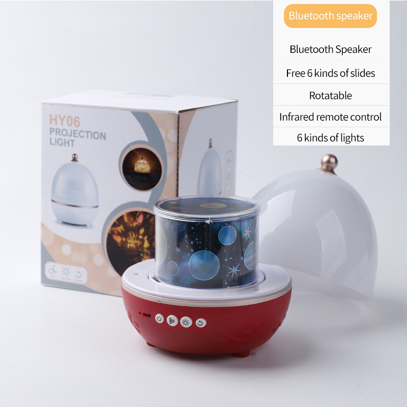 Lampada da notte proiettore universo cielo stellato rotante LED luce notturna altoparlante Bluetooth giocattoli musicali regalo educativo per bambini: B Bluetooth Speaker