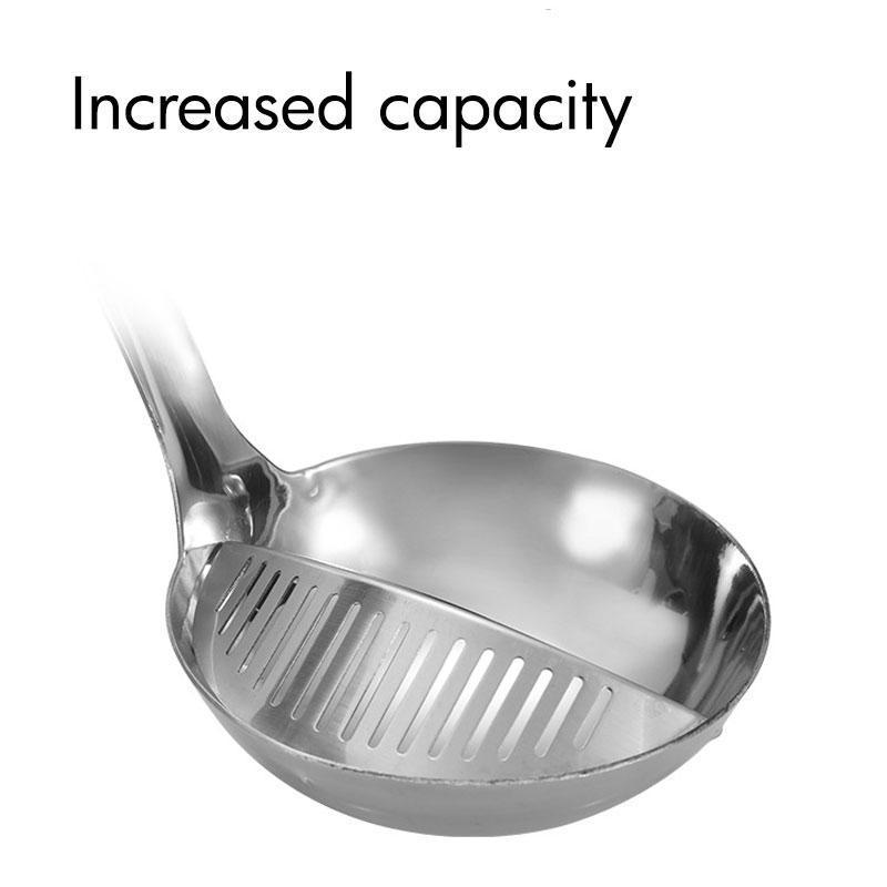 Dual Purpose Spoon Stainless 2 In 1 Stainless Steel Soup Spoon Colander Colander Lid Can Be Split Pot Spoon Cooking Spoon