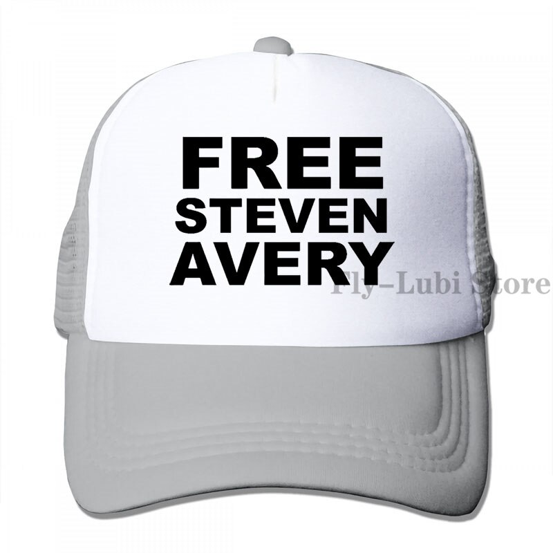 Free Steven Avery Baseball cap men women Trucker Hats adjustable cap: 3-Gray