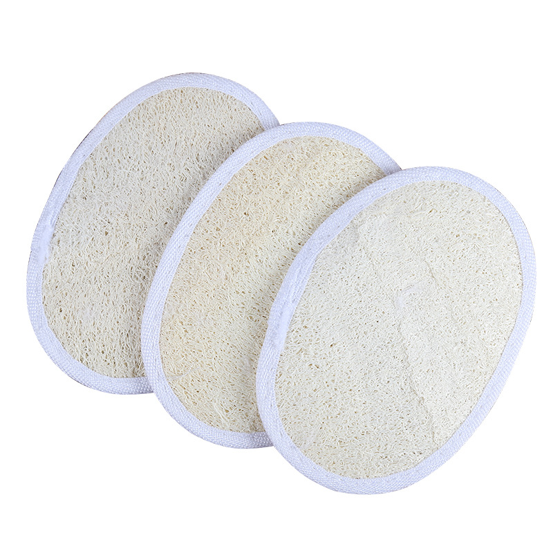 cepillo de esponja de lufa Baño Natural, cepillo de cuerpo de paño de toalla Natural, bombas de baño de esponja de lufa suave para utensilios de aseo de baño