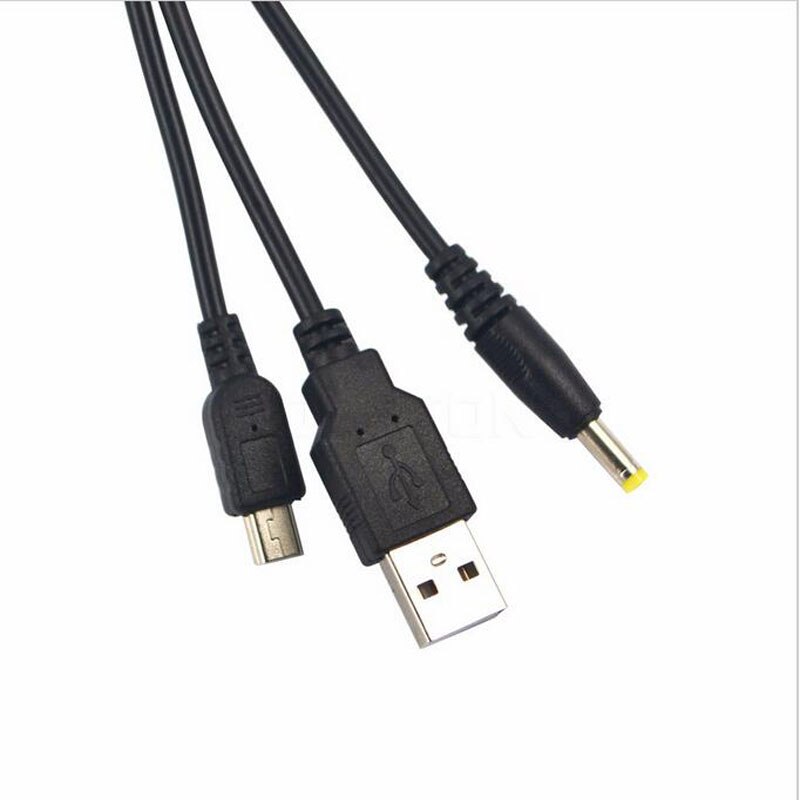 2 In 1 Usb Charger Cable Data Transfer Power Opladen Cord Voor Sony Playstation Portable Psp 1000 2000 3000 pc Sync Wire Lead