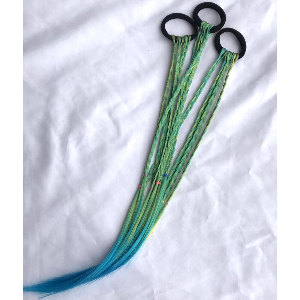 Banda elástica para el pelo para niña, banda para la cabeza con patrón de flores de Color caramelo a la , lazos, accesorios para el cabello: green