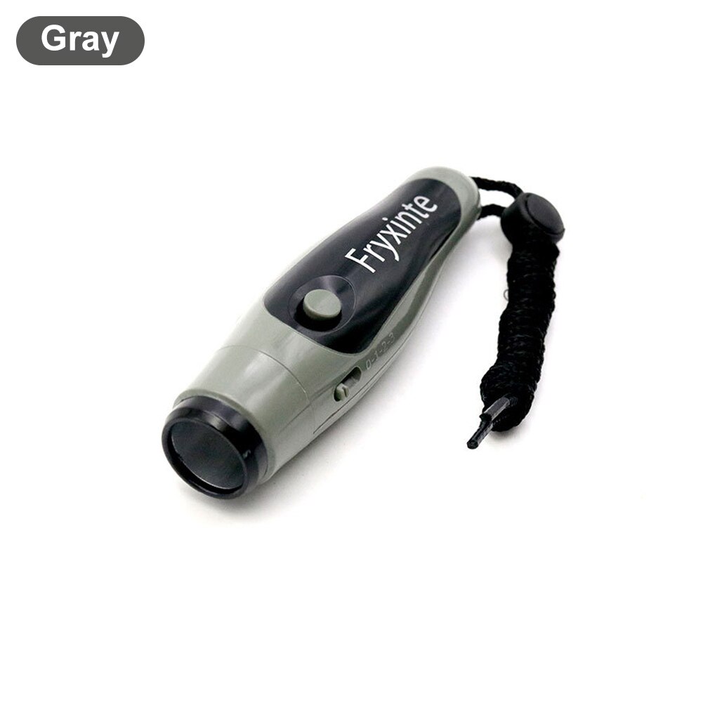 Basketball football game three pitch decibel electronic whistle referee whistle outdoor survival command whistle: Light Grey