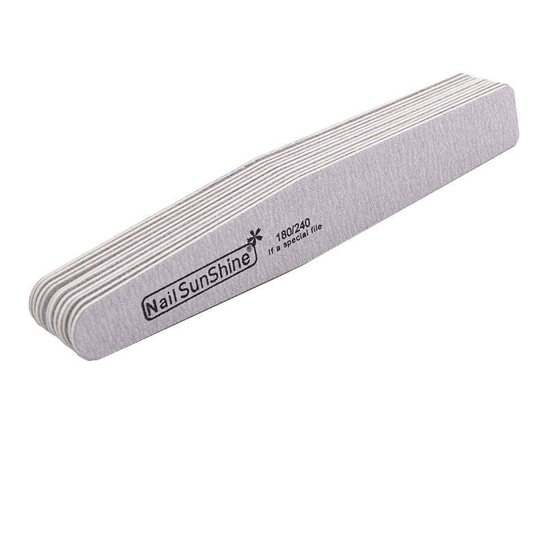 5 stk grå neglekunst slibning polering af neglefile 180/240 neglebufferblokke pedicure manicure pleje værktøj til neglepolering