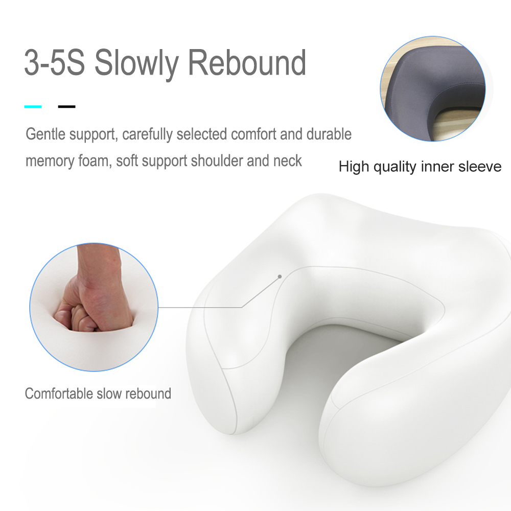 JINSERTA Elektrische Massage Nekkussen Hoofdsteun Reizen Kussen Therapie U-vormig Kussen Massager voor Thuis Kantoor Rust