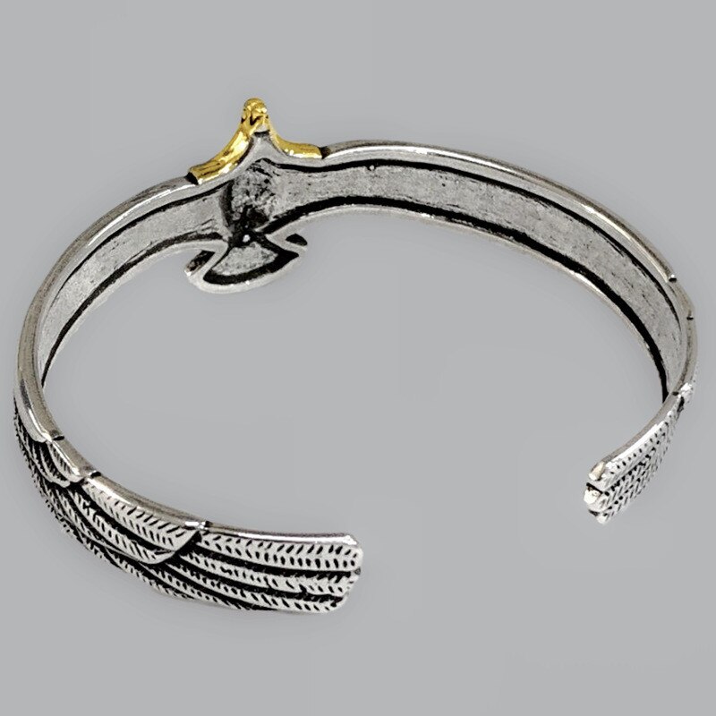 Viking Eagle Manchet Armband Valentijnsdag Cadeau Voor Vriendje Verstelbare Open Tribal Wildlife Sieraden Indian Eagle Wing Armband