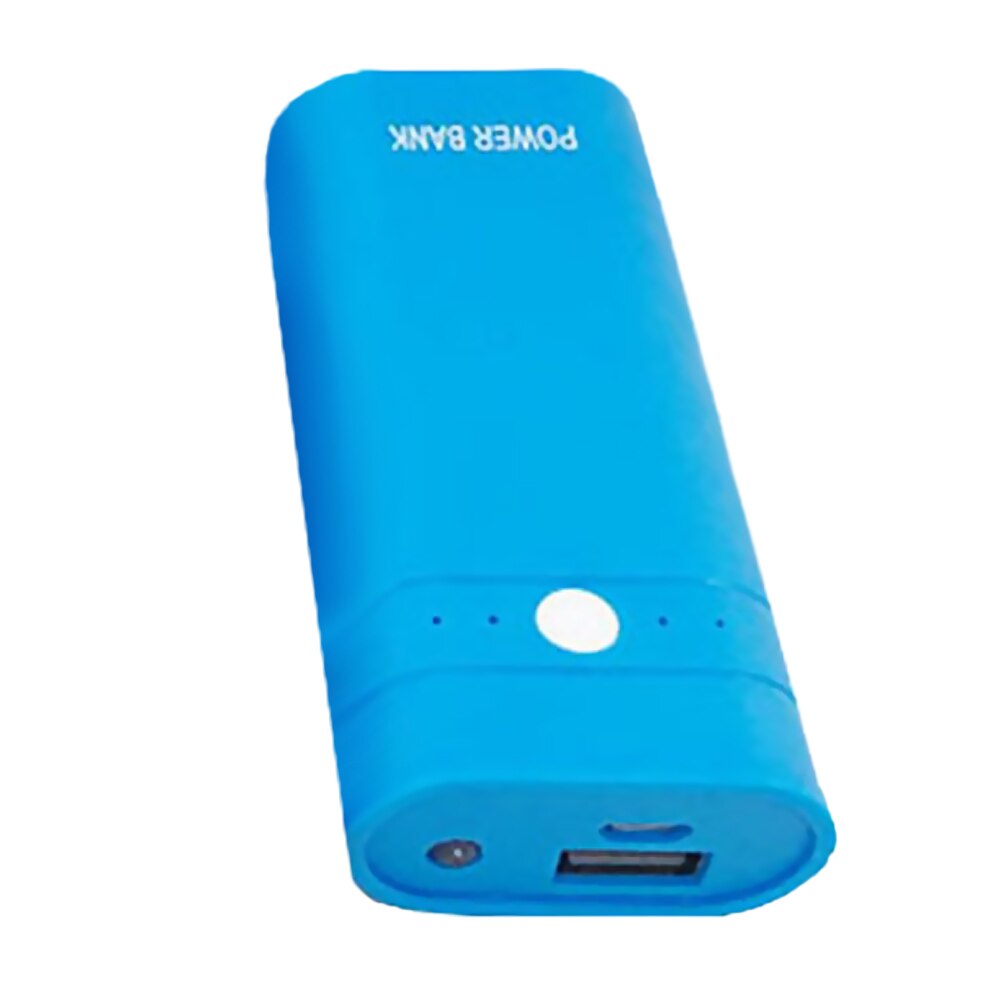 LED Light Power Bank Case 2A USB Ports DIY Battery Charger Box DIY for Samsung Xiaomi Huawei Mobile Phone Fast Charging 4 color: Blue