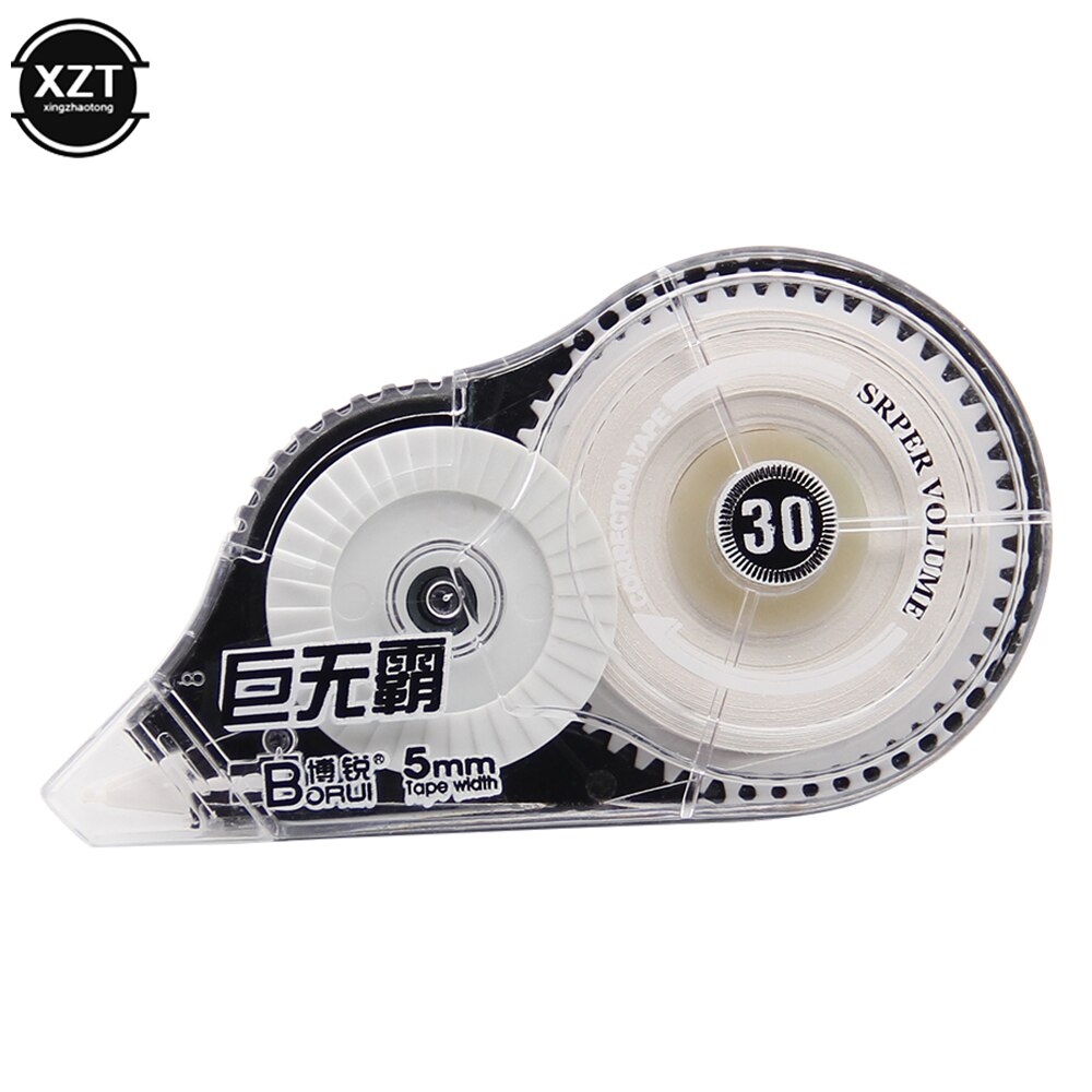 30M Roller Big Capacity Correct Belt Correction Tape Corretiva Papeleria Stationery Student Office School Stationery Supplies: black
