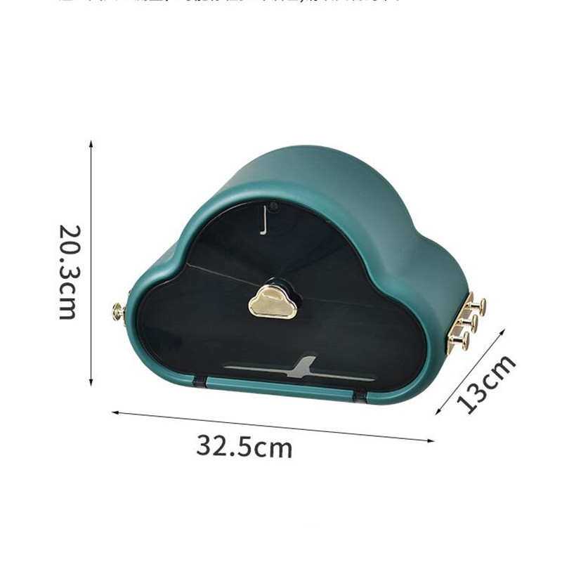 Kreatywny dom wodoodporna ściana uchwyt na papier toaletowy plastikowa chmura kształt pudełko na gazety półka łazienkowa