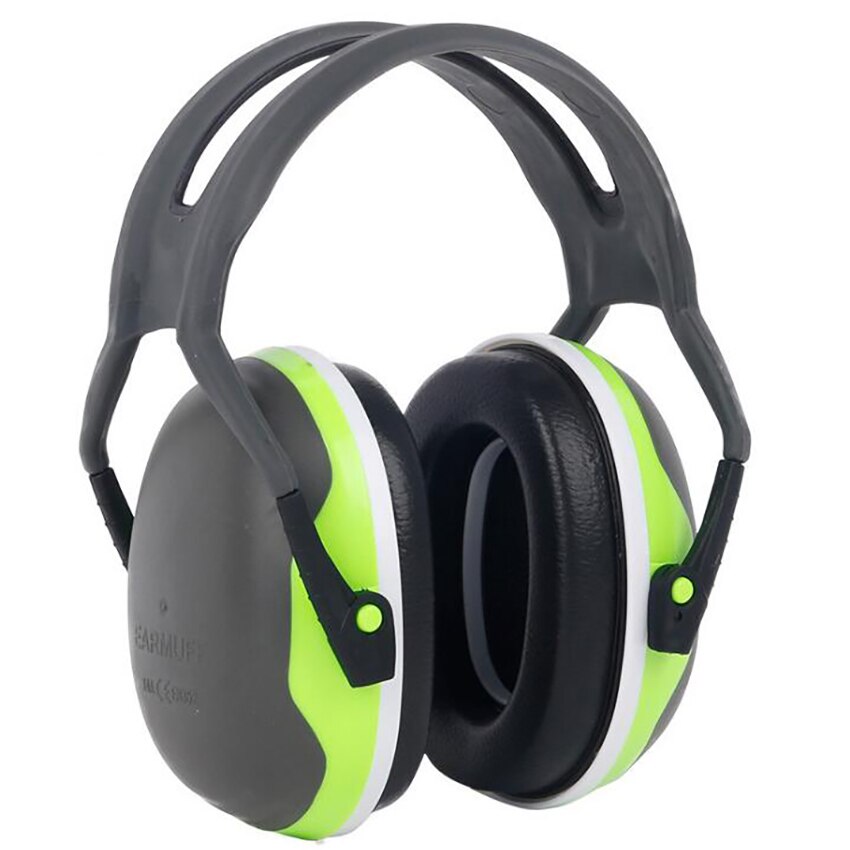 Antistøj ørepuder elektronisk optagelse øreprop hovedtelefon lydisolerede øreprop søvn stum ørepropper ørebeskytter til voksen: Grøn