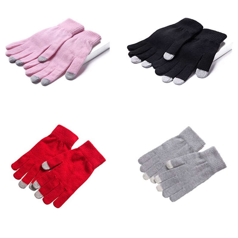 Magic Touch Screen Sensory Gloves Man Women Winter Warm Knitted Gloves Girl Female Stretch Knit Gloves For Texting Driving