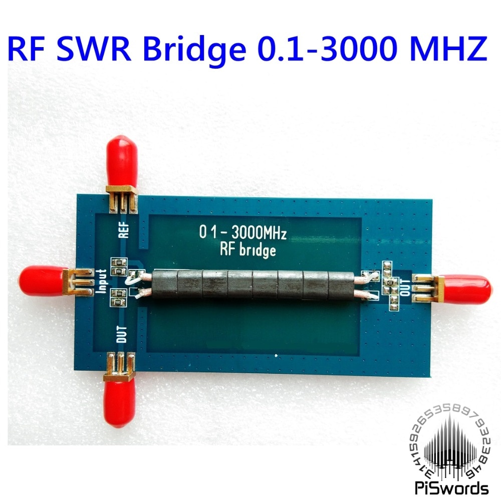 RF SMA SWR Reflexion Brücke 0,1-3000 MHZ Antenne Analysator VHF UHF VSWR rückkehr verlust piswords