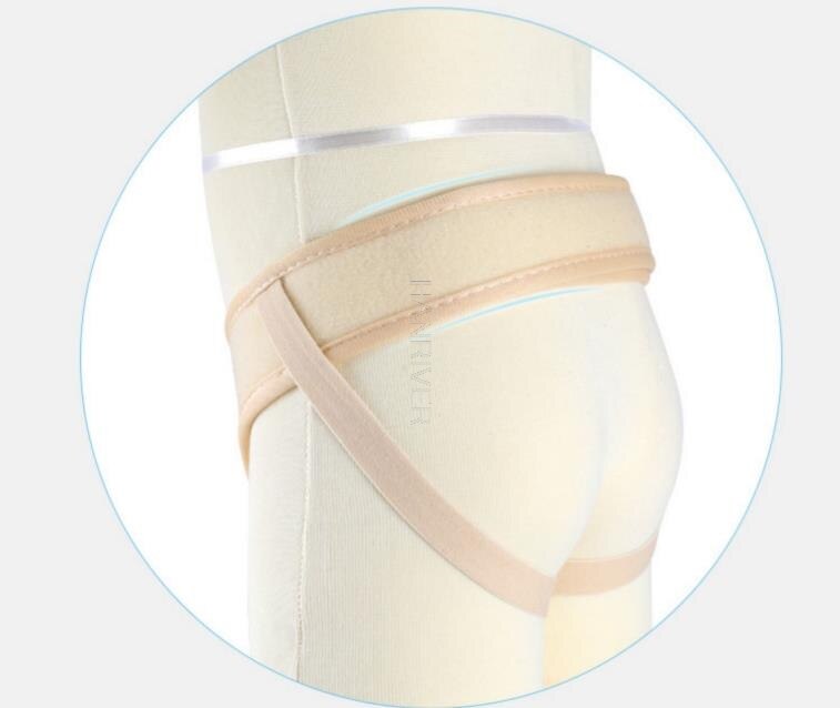 Brokk belte fagverk for inguinal eller sports brokk støtte brace smertelindring gjenoppretting stropp med 2 flyttbare kompresjonsputer