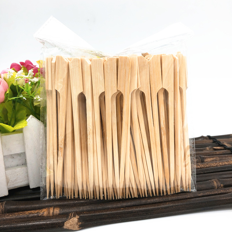 Bâtonnets de bambou jetables, outils de Barbecue, brochettes de bambou naturelles, fête de Camping pour Kabob, fruits, Cocktail, outils de Barbecue