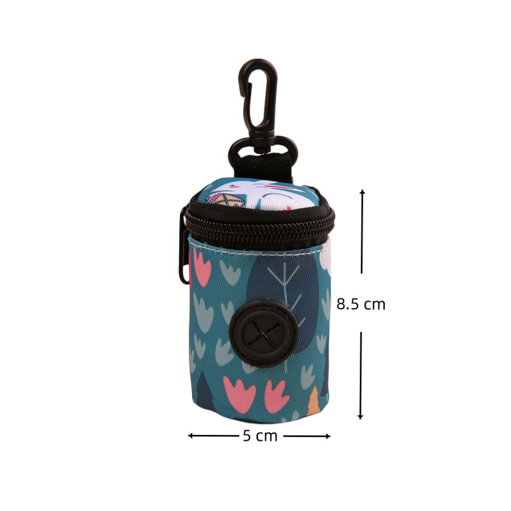 Dispensador de bolsas para excrementos de perro, accesorio portátil para caminar, soporte para bolsas de residuos, organizador de bolsas de basura con cremallera, suministros para mascotas