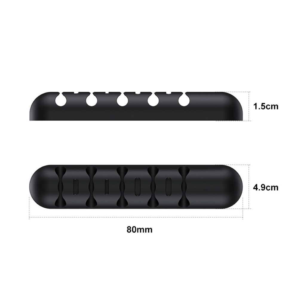 Soft Silicone Magnetic Cable Organizer USB Data Line Storage Holder Organizer Desk Cable Storage Rack Cable Management Holder