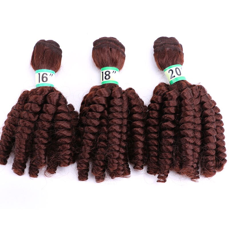 Synthetic Afro Ombre spring twist hair bundles extension 3 pieces one lot hair weaving for full head hair Dream ice’s: #33