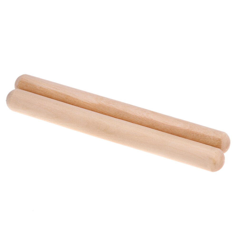 1 Paar Hout Ronde Hoofd Rhythm Sticks Voor Percussie Instrument Kids Muzikaal Speelgoed