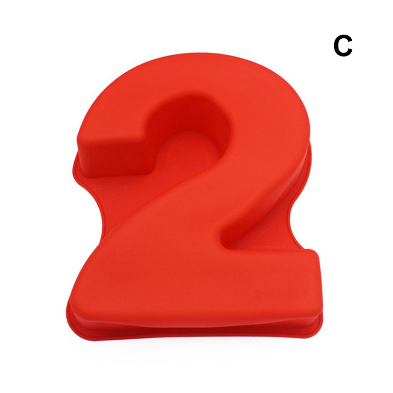 0-9 numero stampo per torta digitale numeri per torta forma strumento per la decorazione di torte per anniversario di compleanno di nozze: 2