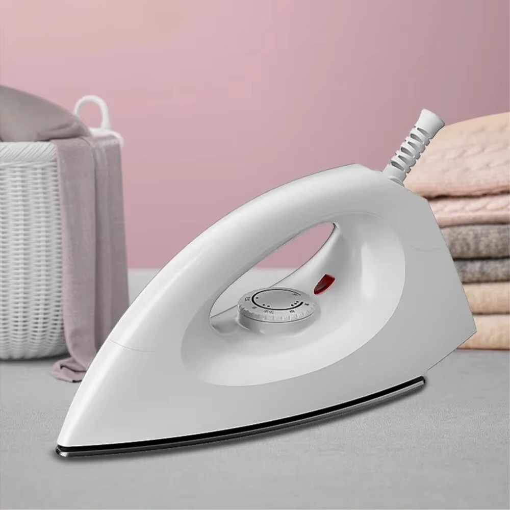 Electric Iron 1000W 5 Gear Adjustable Household Dry Ironing without Water Iron Drilling Heat Transfer for Home Travel