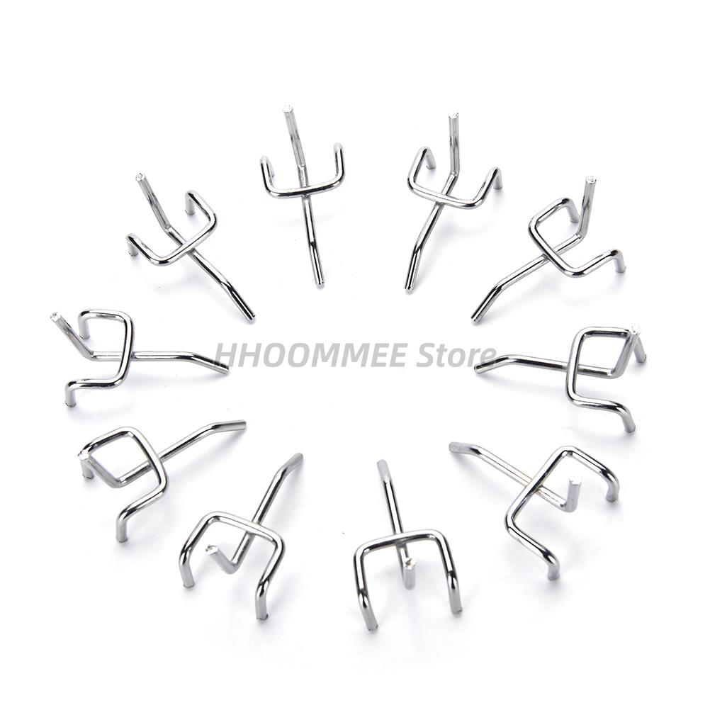 10PCS Steel Pegs Board Pegboard Hooks Garage Work Shop Storage Display Organization Steel Hanging Tool Storage Hooks