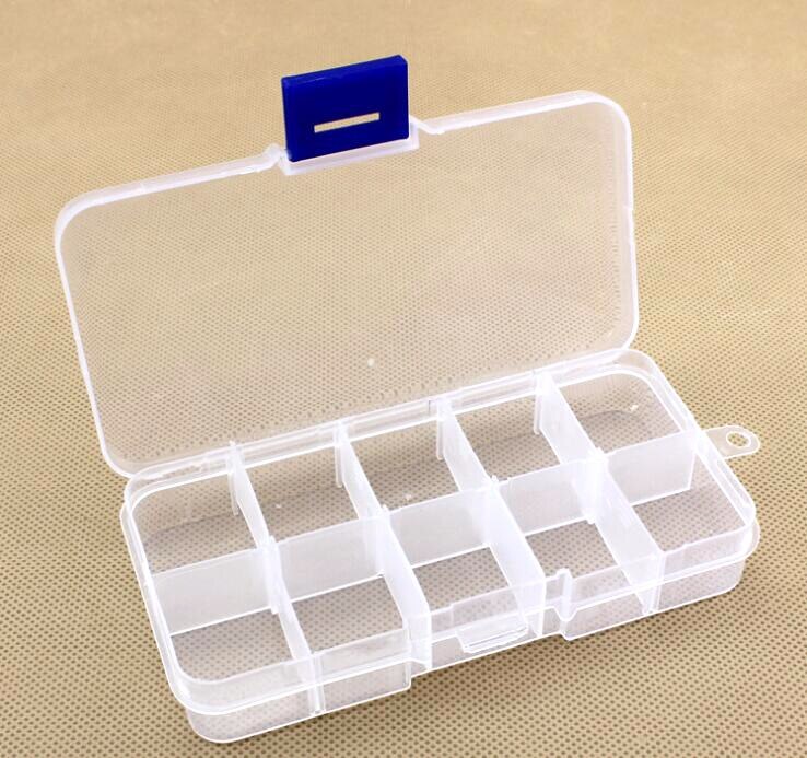 1pcs Multifunctional High Resistance 13 * 6* 3cm with Transparent Visible Strength Plastic Fishing Lure Fishing Tackle Bait Box: 01