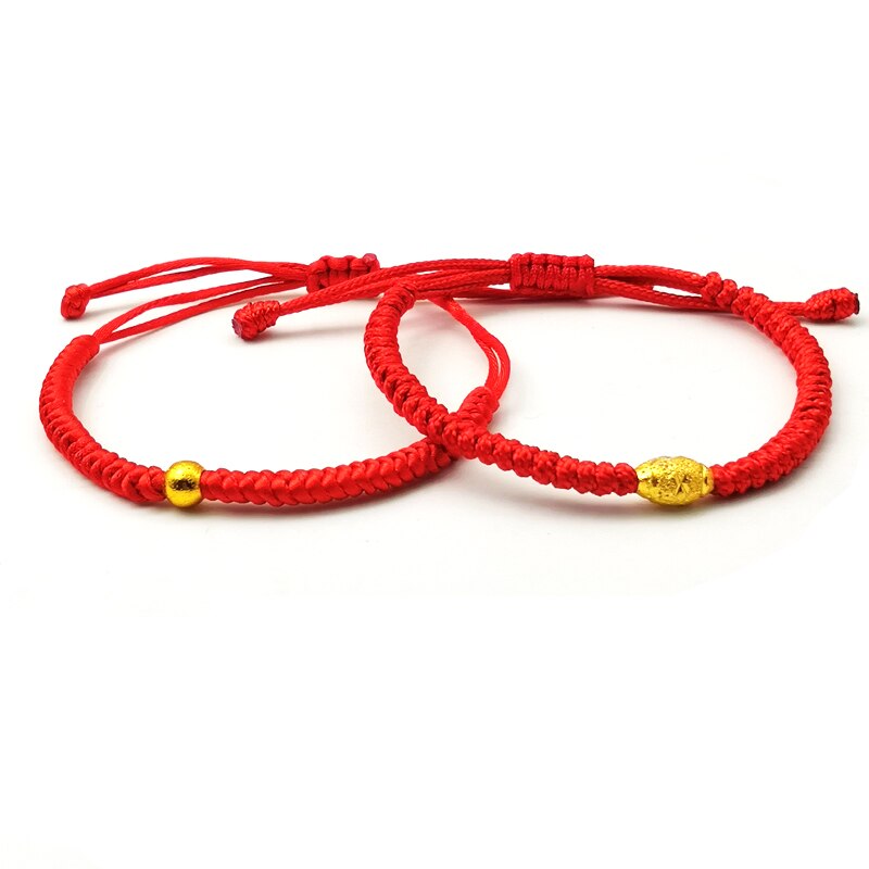 Minimalist Handmade Red Thread Bracelet Women Lucky Braided Rope Bracelet Femme Hand Chain 7 Knot Jewelry