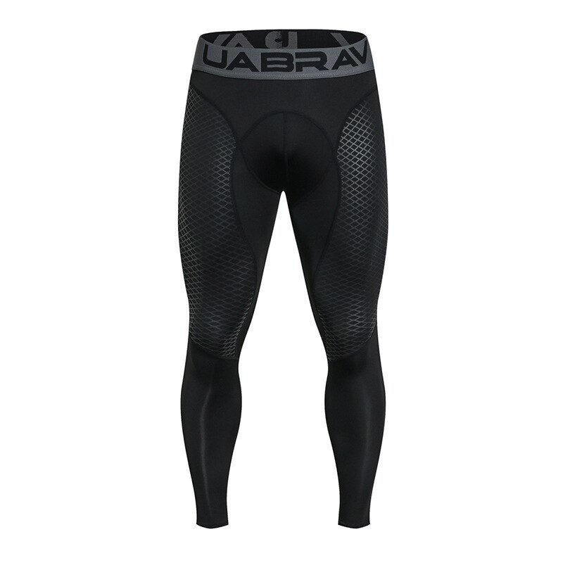 Pantalones de compresión para hombre, mallas deportivas de secado rápido para correr, entrenamiento de gimnasia, ropa deportiva: black / M