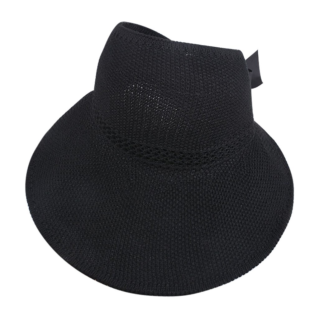 Las señoras de las mujeres de verano Sombrero Floppy playa protector solar ciclismo ajustable gorro Sombrero de paja de de y de Sombrero: B