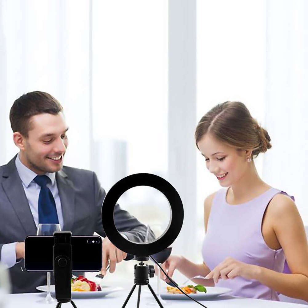 Ring Licht Met Telefoon Houder Statief Dimbare Selfie Licht Voor Fotografie Make-Up