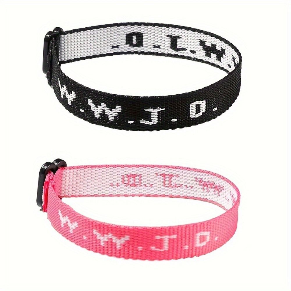 WWJD Bracelet en corde tressée ce qui ferait Jésus Bracelets faits à la main Bracelets religieux inspirants pour femmes hommes