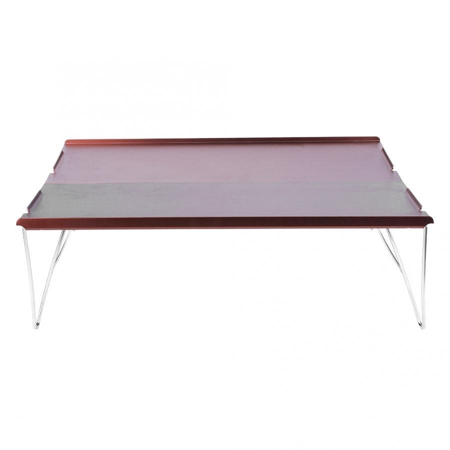 Camping Folding Table Lightweight Portable Metal Detachable Outdoor Picnic Desk Tea Coffe BBQ Table for Hiking Camping Picnic