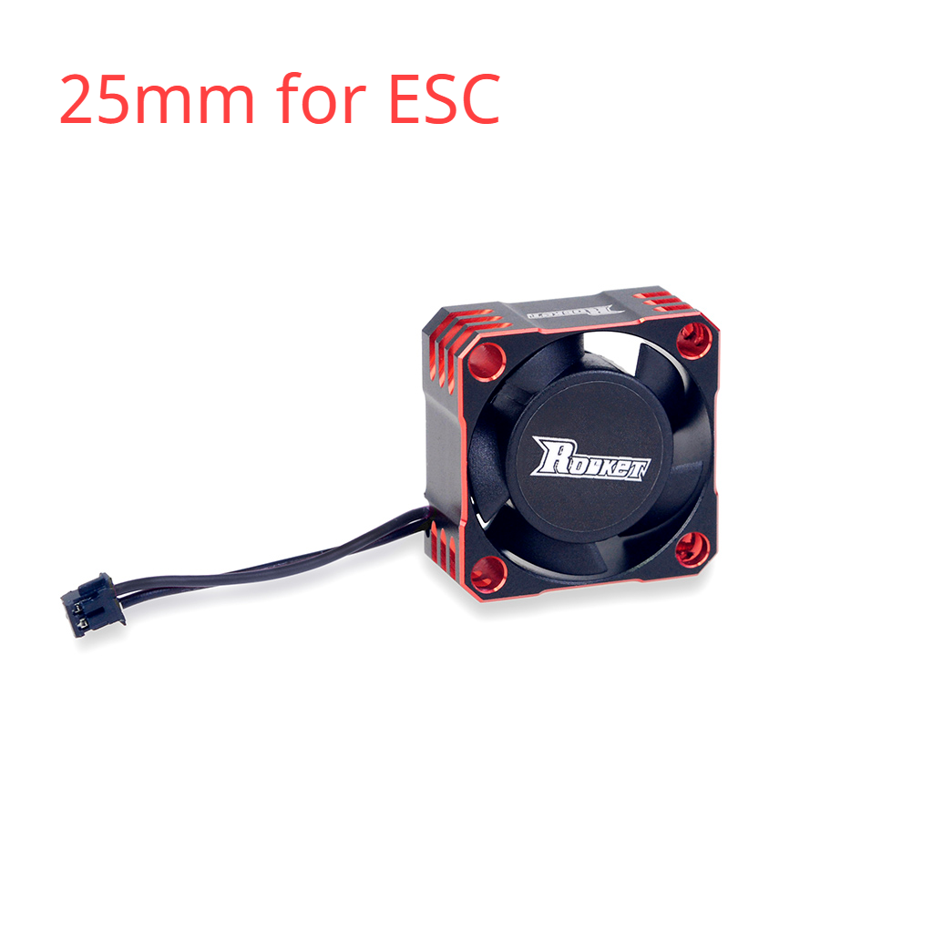 SURPASS Rocket Metal Cooling Fan Motor 25mm 30mm 35mm 40mm 50mm Aluminum Cool Fan Heat Sink Fan Cover for 3650 540 RC Motor ESC