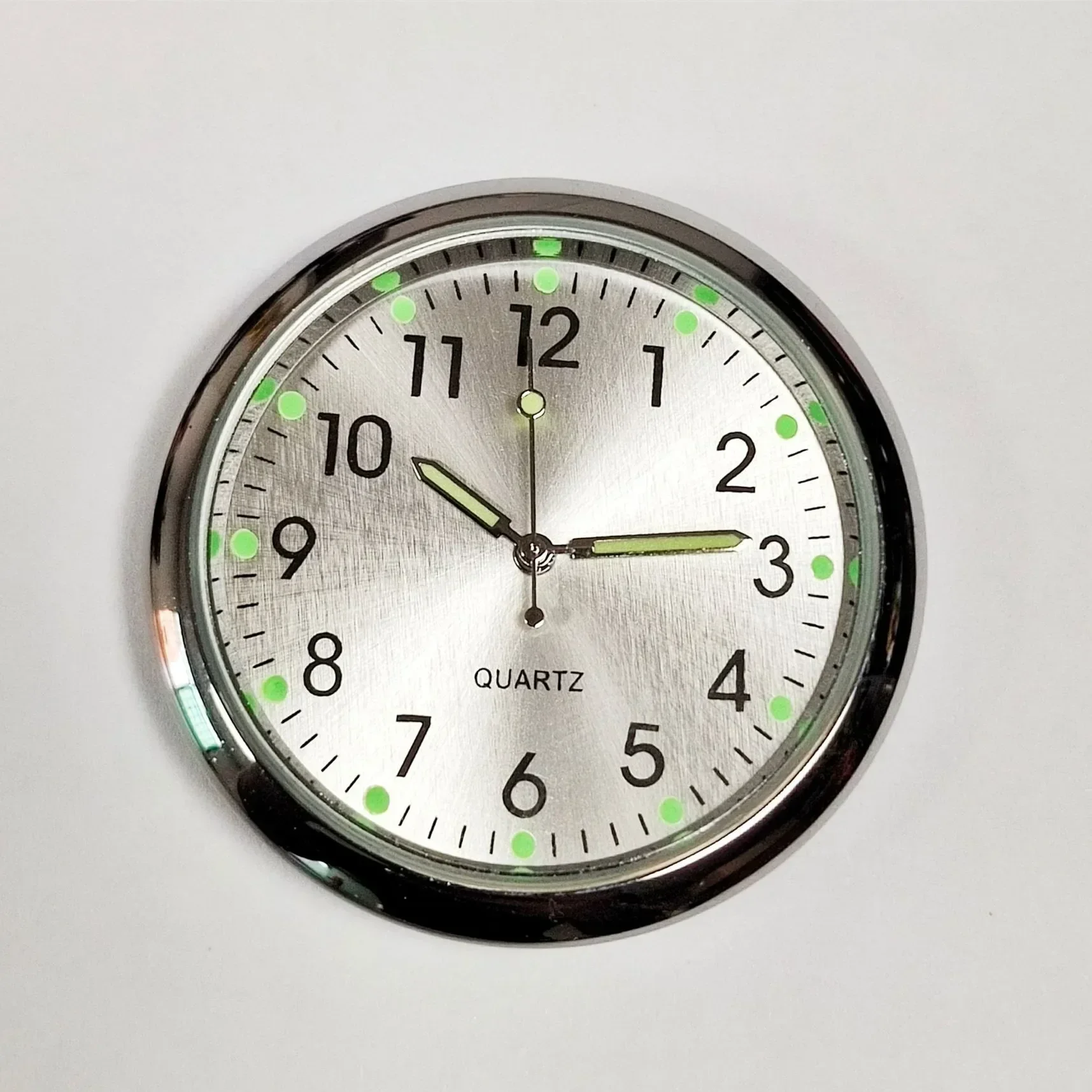 40mm Mini Digitaluhr Leuchtende Autouhr Autos Interne Stock-an Uhr Mechanik Quarzuhren Auto Ornament: Blau