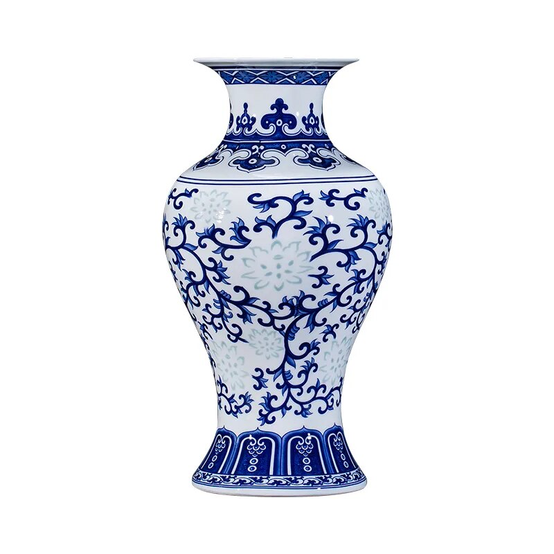 Bone China Flower Vase, Home Decor, Chinese Tradition Vases for Flowers, Ceramic Vase Decoration Home, Living Room
