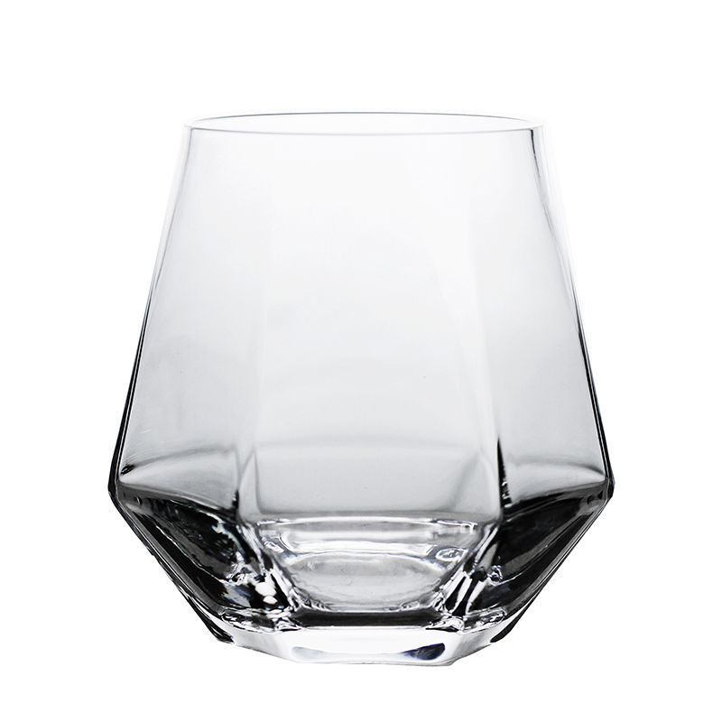 Copas De vino De japonesas De colores geométricos, vasos creativos De Cristal con borde dorado, vasos De vidrio Juic Wisky, vasos De Cristal De Lujo: Transparent