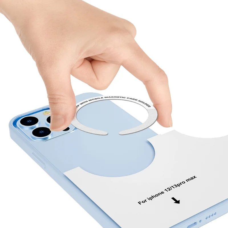 Sticker Ring for Magsafe Wireless Charging for Iphone 14 13 Pro Max 12 Mini Mobile Phone Magnetic Wireless Charger Metal Plate