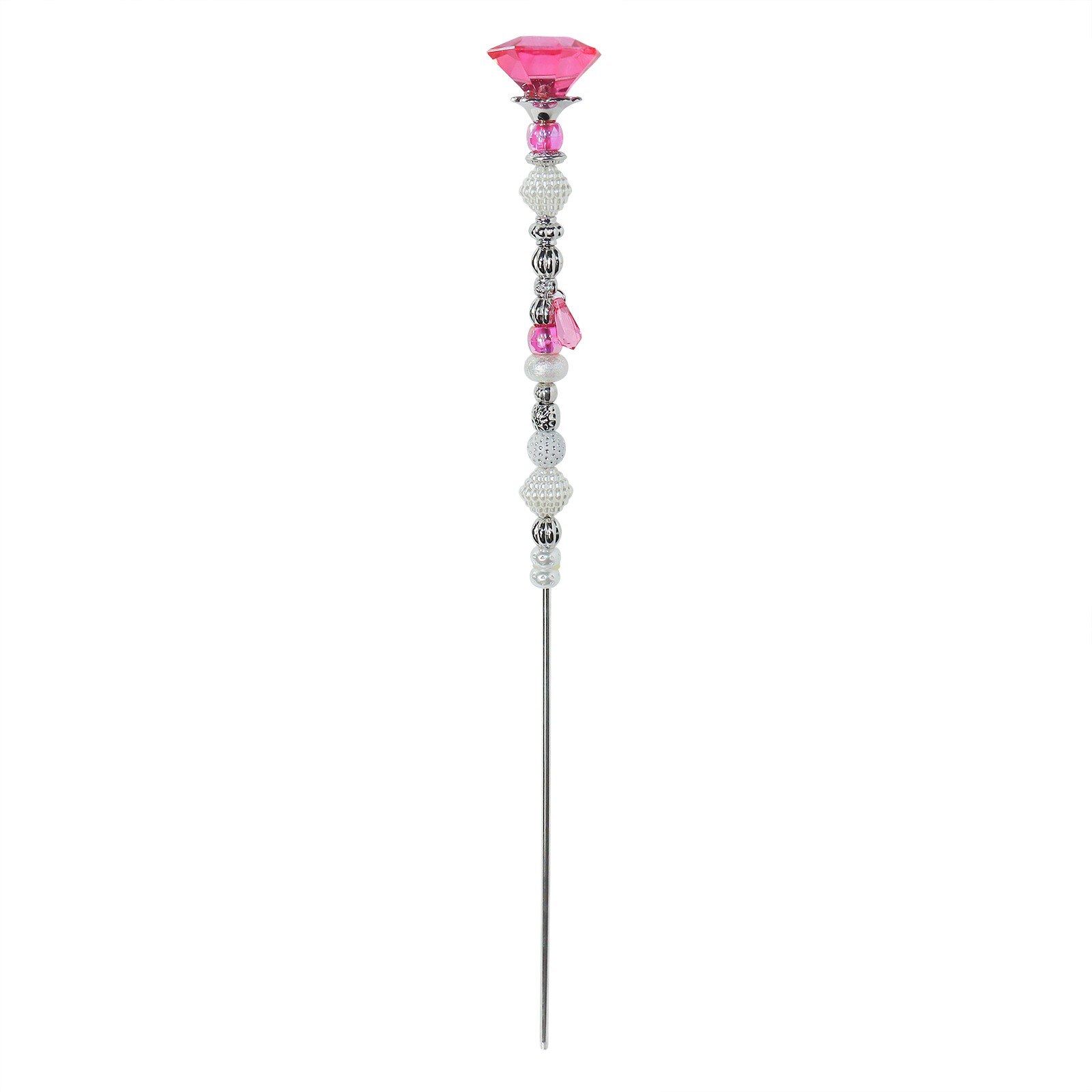 Piquets de jardin de rêve perlés, d'extérieur pour enfants, décoration de cour colorée en cristal arc-en-ciel: E