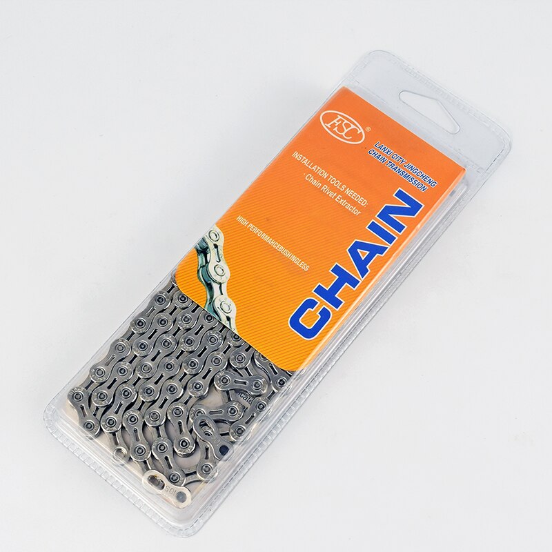 Bicycle chain 10 speed bike chain Half Hollow 30 speed mountain bike road bike mtb chains 10S ultralight 271g 116L boxed silver