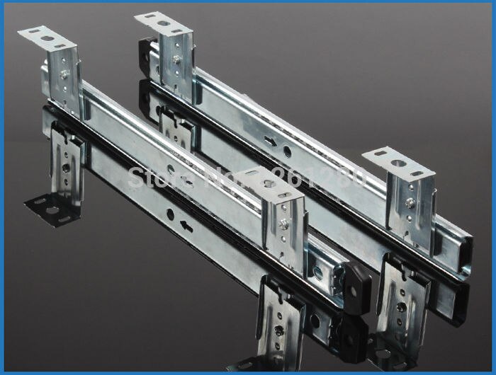 Rail coulissant muet pour meubles, , pour tiroir, ordinateur, bureau, clavier, support de levage
