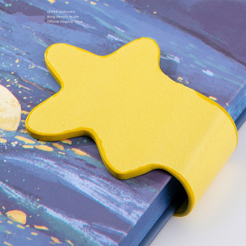 Hardcover Diary Books Color Inside Page Notebook Weekly Planner Handbook School Supplies Star Pattern 128 Page Paper A6 Notebook