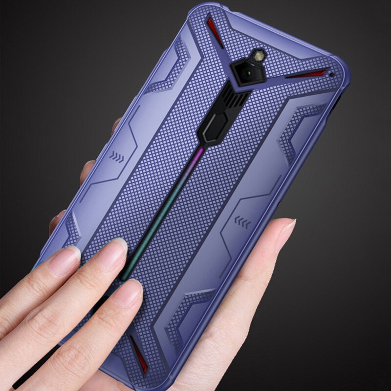 Schokbestendige beschermende tpu-hoesjes voor zte nubia red magic 3 , warmteafvoerhoesje, ondersteuning voor gamepad red magic 3- hoesje