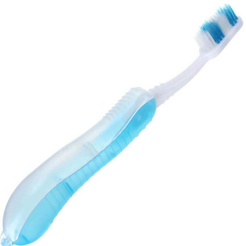 Cepillos de dientes plegables para viaje, Camping, senderismo y exteriores, cepillos de dientes plegables, Limpieza de dientes, higiene bucal, cuidado Dental del Hotel: Light Blue