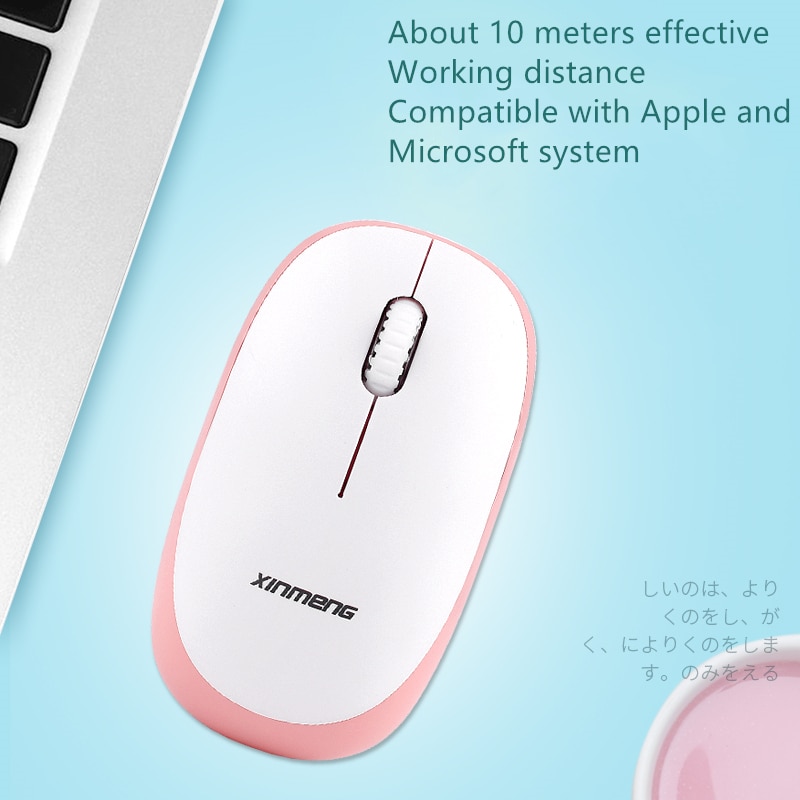 iMice N52 wireless punk mechanical feel 104 key office business girl cute keyboard + mouse for tablet computer with USB receiver