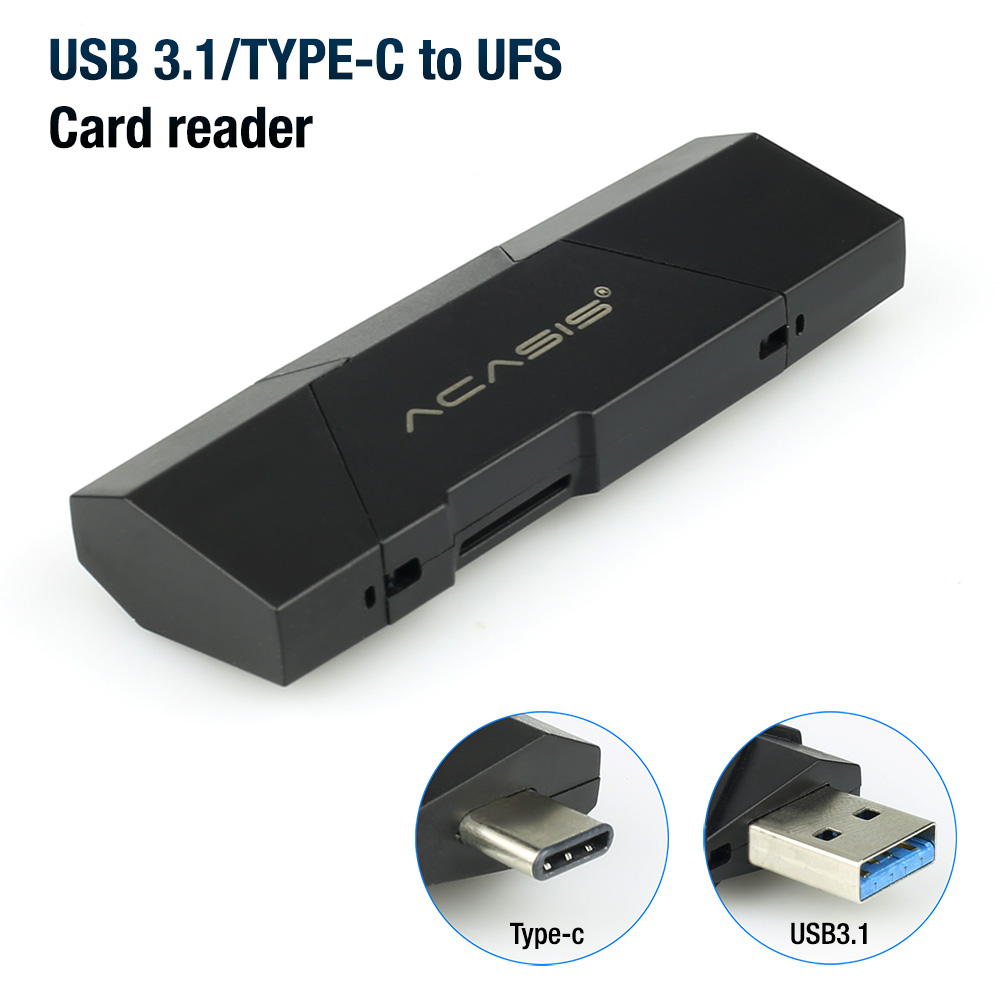 Acasis UFS Card Reader for Sansung Mobile USB 3.1 Type C to UFS Micro TF Adapter Memory Card OTG Smart Reader Laptop Accessories: Default Title