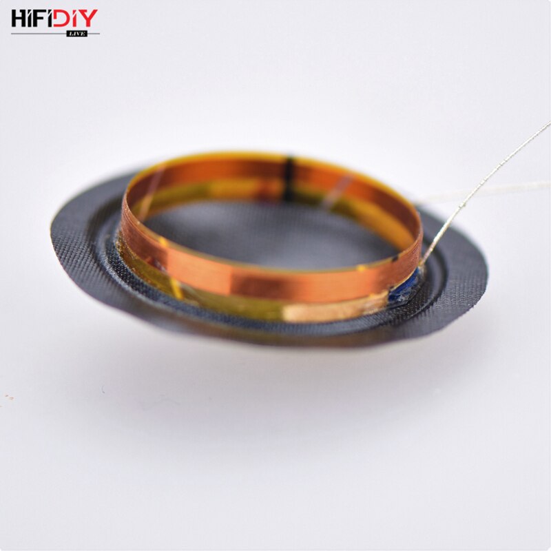 Hifidiy live 1 zoll 25.4mm 25.5mm hochtöner schwingspule schwarze seidenmembran höhenlautsprecher reparaturzubehör diy-teile 6 ohm 15w