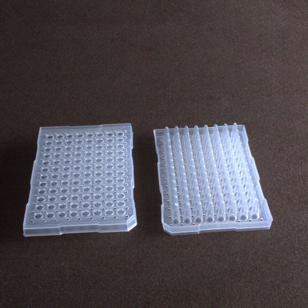 2pcs/lot Lab 96 Square Shape Hole Well PCR Plate for DNA RNA Extraction