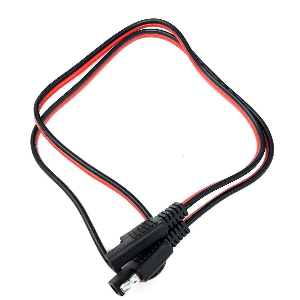 Cabo de extensão 14awg 100cm 12v sae para sae, cabo de extensão desconexo rápido, conector de cabo de carregamento de bateria, cabo de carregamento de extensão