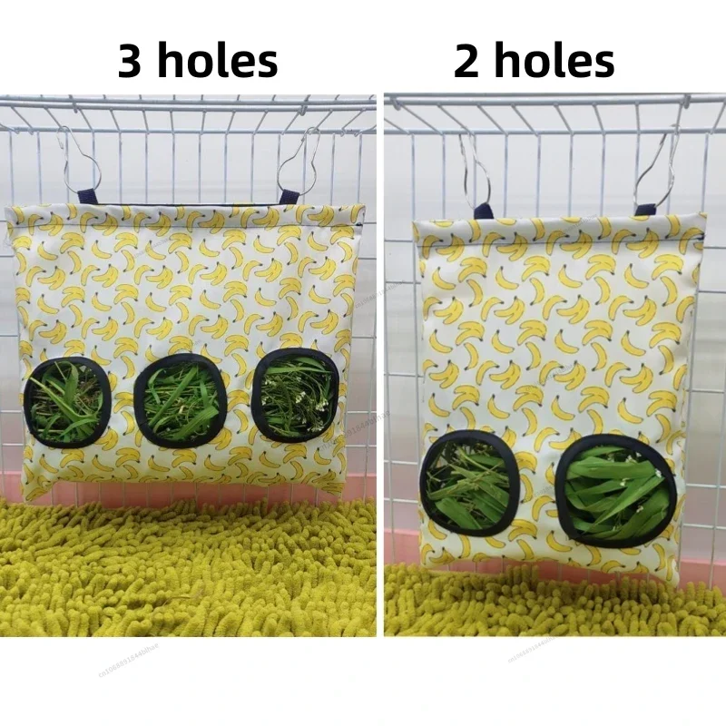 Hooizak Hangende Zakje Feeder Houder Voeding Dispenser Container Voor Konijn Cavia Kleine Dieren Huisdier Konijn Kooi Accessoires: 4XL / Donkerbruin
