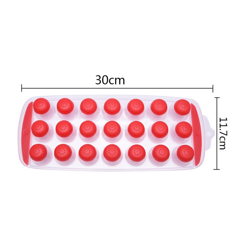 Ice Cube Tray 21 Cubes Silicone Ice Cube Maker Mold With Lids For Ice Cream Party Whiskey Cocktail Cold Drink